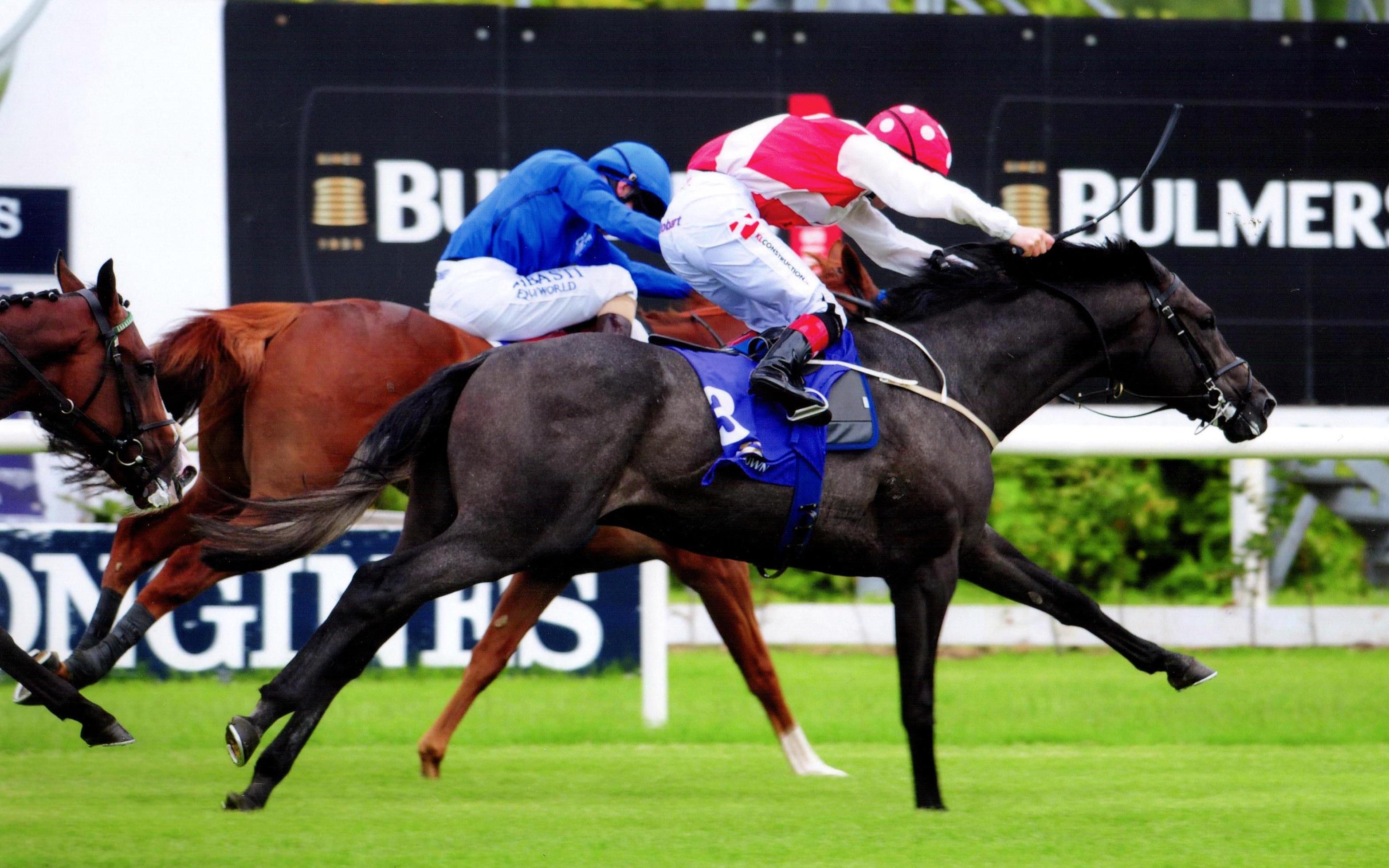 LETHAL STEPS shows his gears at Leopardstown for owner Jimmy Murphy Leopardstown 16th June 2017